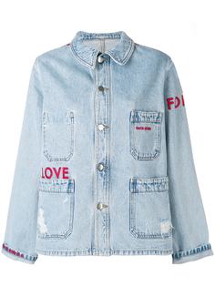 джинсовая куртка с вышивкой Each X Other