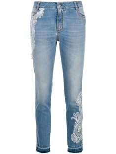 джинсы "скинни" с вышивкой Ermanno Scervino
