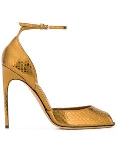 туфли с эффектом кожи змеи Brian Atwood