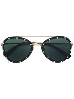солнцезащитные очки-авиаторы с декором Valentino Eyewear