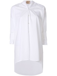 рубашка кроя оверсайз без воротника Erika Cavallini 