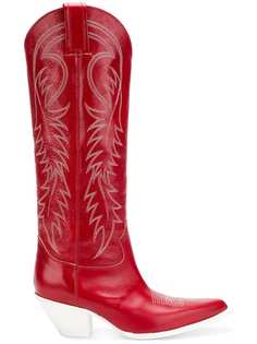 ковбойские сапоги с простроченными узорами R13