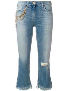 джинсы с бахромой по нижнему краю Elisabetta Franchi