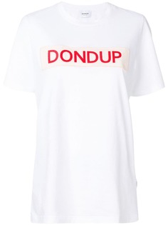 футболка с вышитым логотипом на груди Dondup