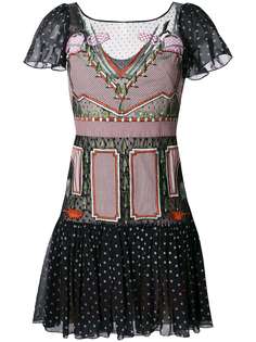 платье мини с вышивкой Temperley London