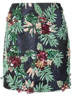 floral embellished mini skirt Patbo