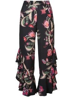 floral ruffle trousers Patbo