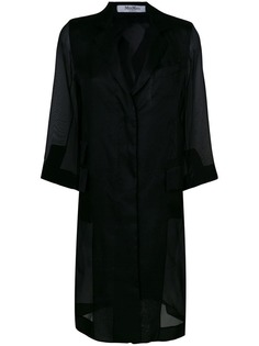 прозрачное однобортное пальто Max Mara
