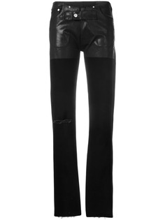 текстурированные джинсы скинни с необработанными краями Alyx