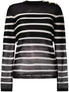 джемпер в полоску Balmain