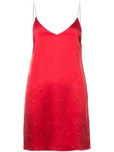 платье-комбинация с V-образным вырезом Amiri