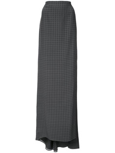 юбка макси в клетку Vera Wang