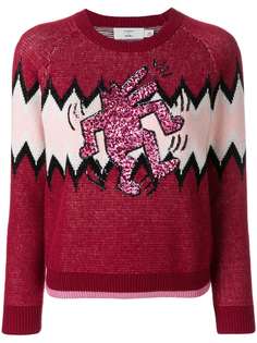 свитер с узором зигзаг 'X Keith Haring' Coach