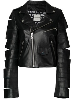 байкерская куртка с разрезами на рукавах Each X Other