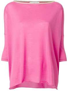 slash neck sweater Giada Benincasa