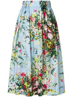 юбка с эластичным поясом и цветочным рисунком Brognano