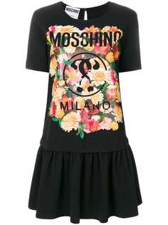 printed drop waist T-shirt dress Moschino