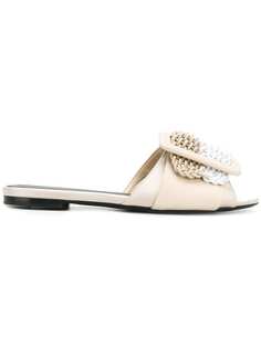 мюли с пряжкой и плетением Ermanno Scervino