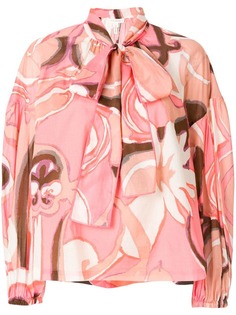 блузка с принтом и завязкой Marc Jacobs