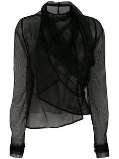 куртка асимметричного кроя Rick Owens Lilies