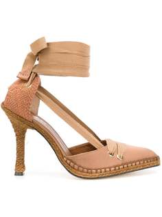 туфли-лодочки Castañer x Manolo Blahnik на среднем каблуке Castañer
