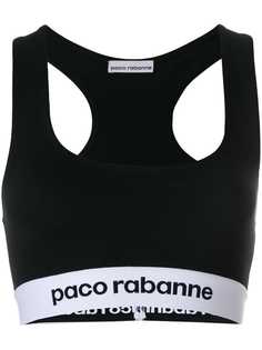 укороченный спортивный топ-бра Paco Rabanne