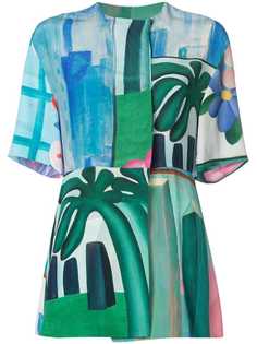 блузка с рисунком Osklen x Tarsila Osklen