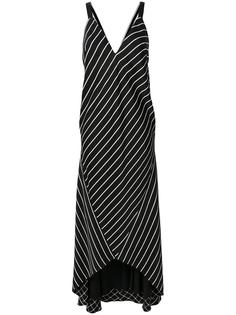 асимметричное платье макси в полоску Haider Ackermann