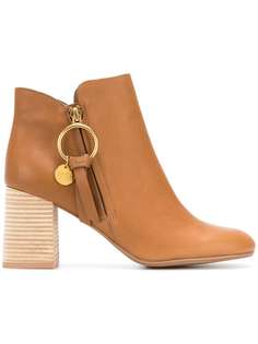 ботильоны на наборном каблуке See By Chloé
