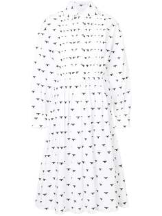 платье-рубашка с узором из птиц Novis