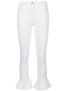 джинсы скинни с расклешенными деталями Forte Dei Marmi Couture