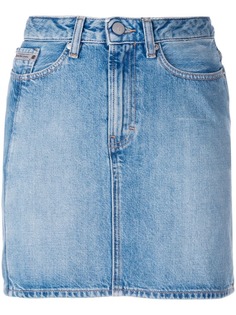 джинсовая мини-юбка в полоску Calvin Klein Jeans