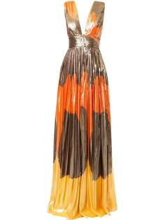 плиссированное платье с принтом металлик Dhela