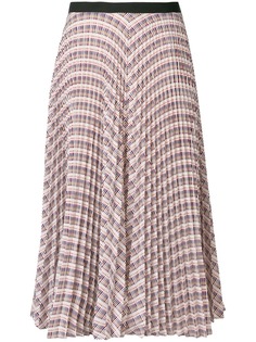 плиссированная юбка с геометрическим узором Derek Lam