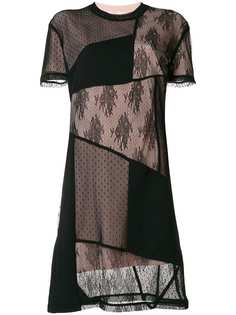платье с кружевной отделкой в стиле пэчворк McQ Alexander McQueen