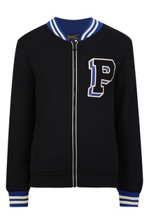 Черная олимпийка с контрастной отделкой Polo Ralph Lauren Kids