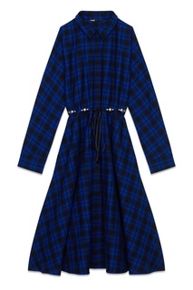 Платье-рубашка в клетку Maje