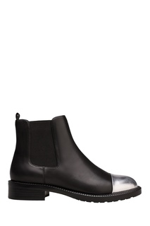 Черные ботинки с серебристой вставкой Portal