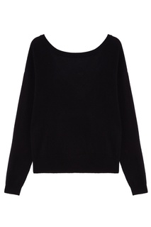 Черный пуловер с завязками Claudie Pierlot