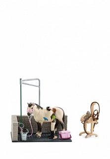 Набор игровой Schleich Мойка лошадей