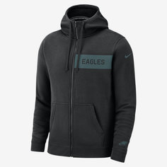 Мужская клубная флисовая худи с молнией во всю длину Nike (NFL Eagles)