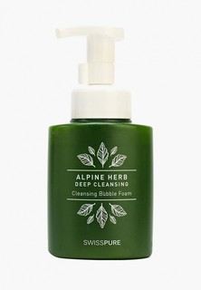 Пенка для умывания Swiss Pure c дозатором с экстрактами альпийских трав , 250 мл