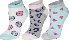 Носки для девочек Skechers, 3 пары, размер 24-35