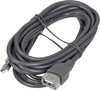 Кабель-удлинитель USB2.0 HAMA H-45040, USB A(m) - USB A(f), 3м, серый [00045040]