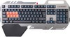 Клавиатура A4 Bloody B418, USB, c подставкой для запястий, серый
