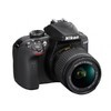 Зеркальный фотоаппарат NIKON D3400 kit ( 18-55mm non VR AF-P), черный