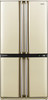 Холодильник SHARP SJ-F95STBE, двухкамерный, бежевый