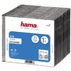 Коробка HAMA H-51167 Slim Box, 25шт., прозрачный+черный [00051167]