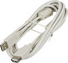 Кабель-удлинитель USB2.0 NINGBO USB A(m) - USB A(f), ферритовый фильтр , 3м, блистер