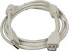 Кабель-удлинитель USB2.0 NINGBO USB A(m) - USB A(f), ферритовый фильтр , 1.8м [usb2.0-am/af-1.8m-mg]